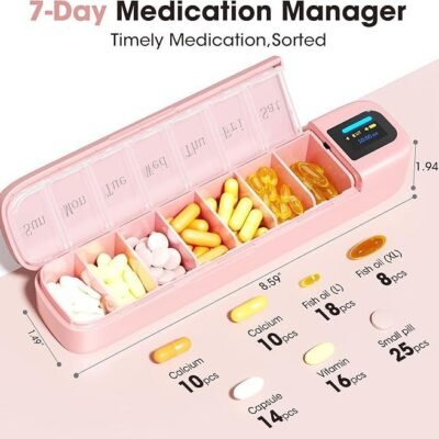 7 compartments to sort pill boxes - Image 2