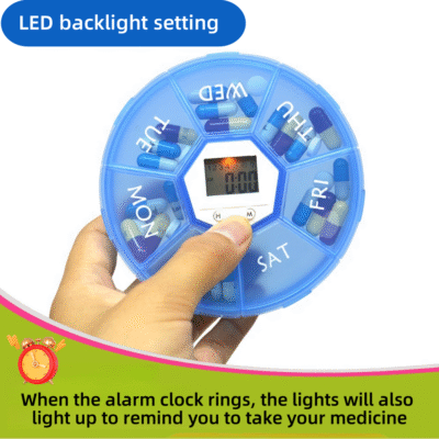 Timer-enabled pill box for timely reminders